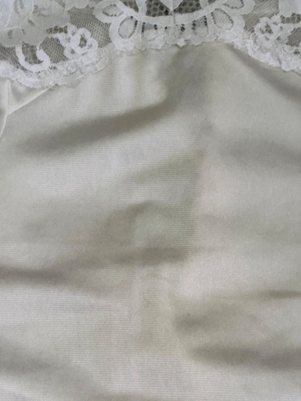 Vintage White Lace Trim Camisole Slip Top With Adjustable Straps Womens Small - Picture 12 of 16